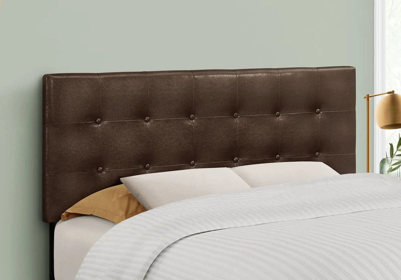 Full Size Upholstered Bed Headboard - Brown by HouseOfZazla