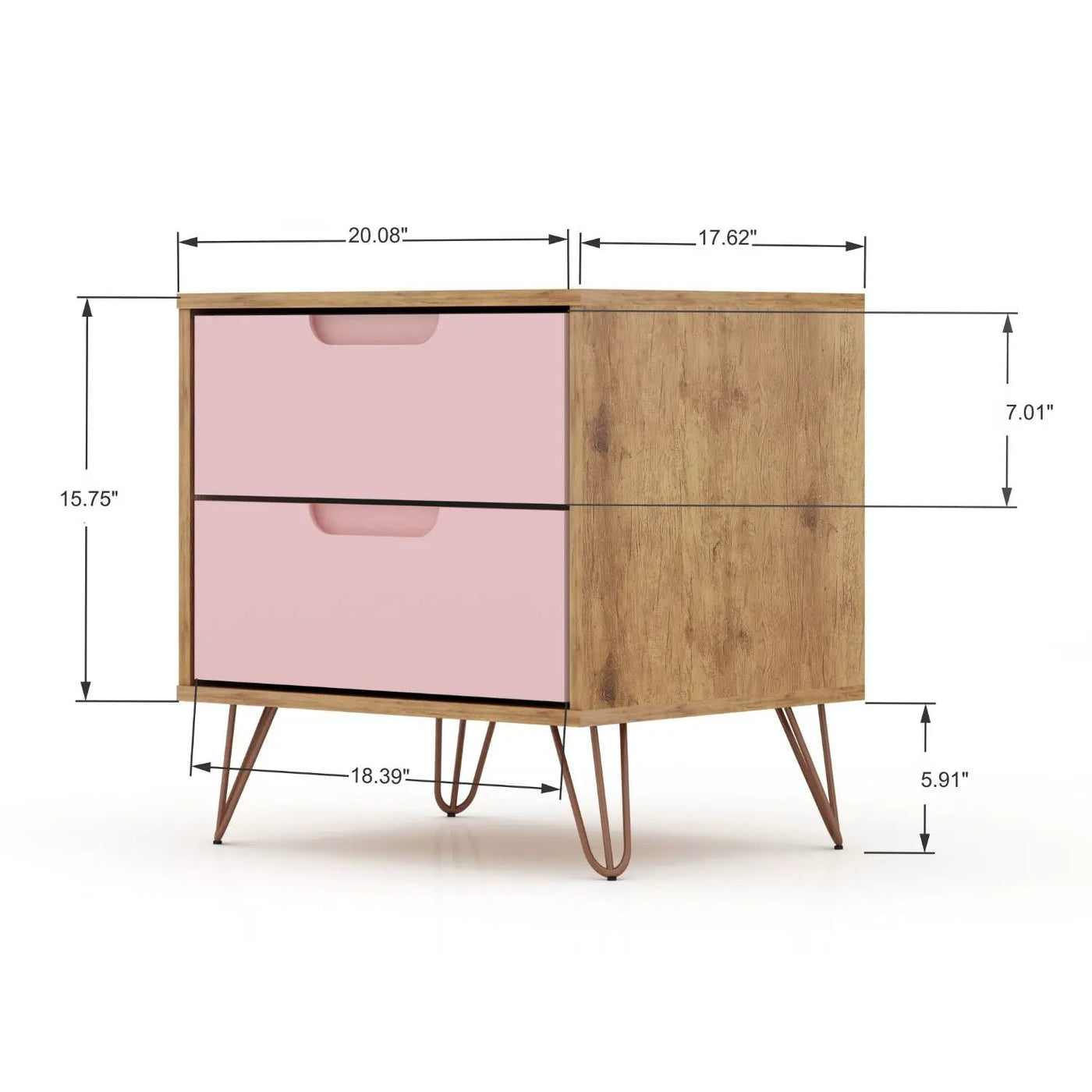 Rockefeller - 2 Drawer Nightstand by HouseOfZazla