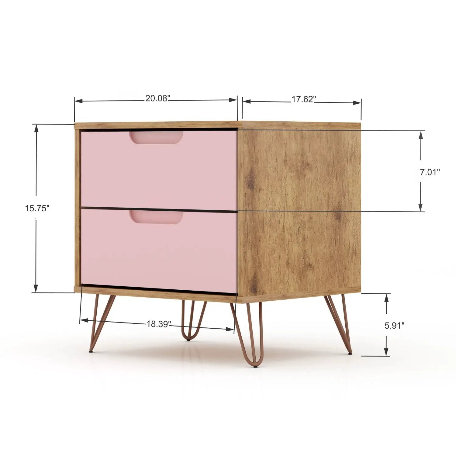 Rockefeller - 2 Drawer Nightstand