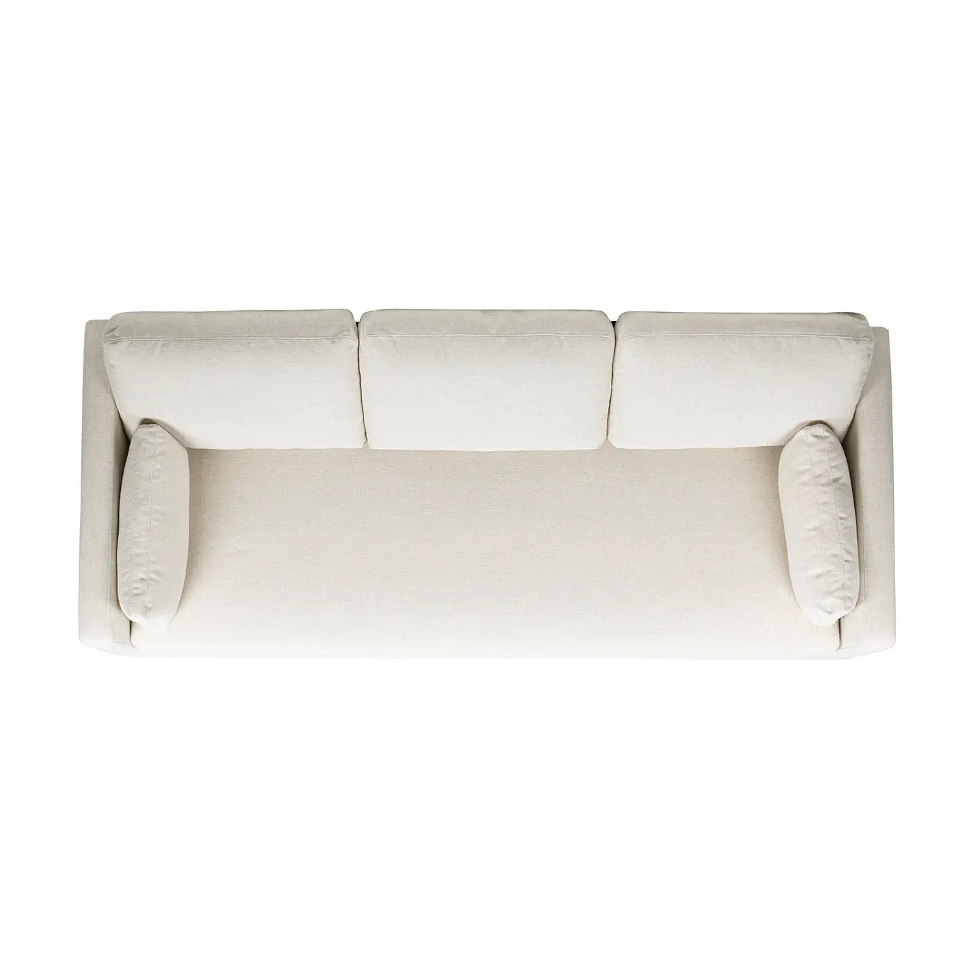 Knox 84' Modern Farmhouse Sofa, Flax White Linen by HouseOfZazla