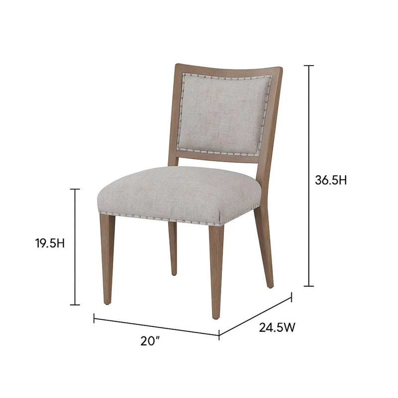 Oversized Side Dining Chair (Set of 2) - Sand by Unique Piece Furniture