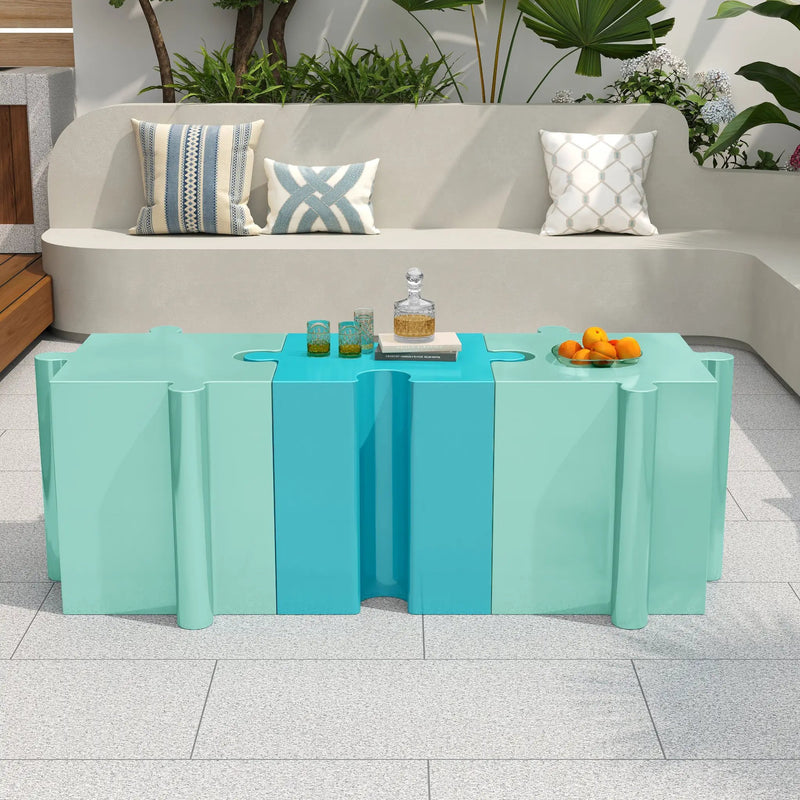 Puzzle Art Side Table by HouseOfZazla