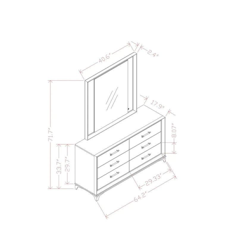 Star - Dresser - White by Unique Piece Furniture