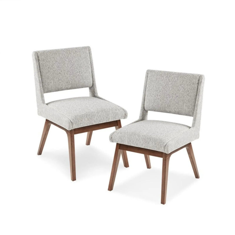 Boomerang - Dining Side Chair With Upholstered Cushions (Set of 2) - Light Gray by Unique Piece Furniture