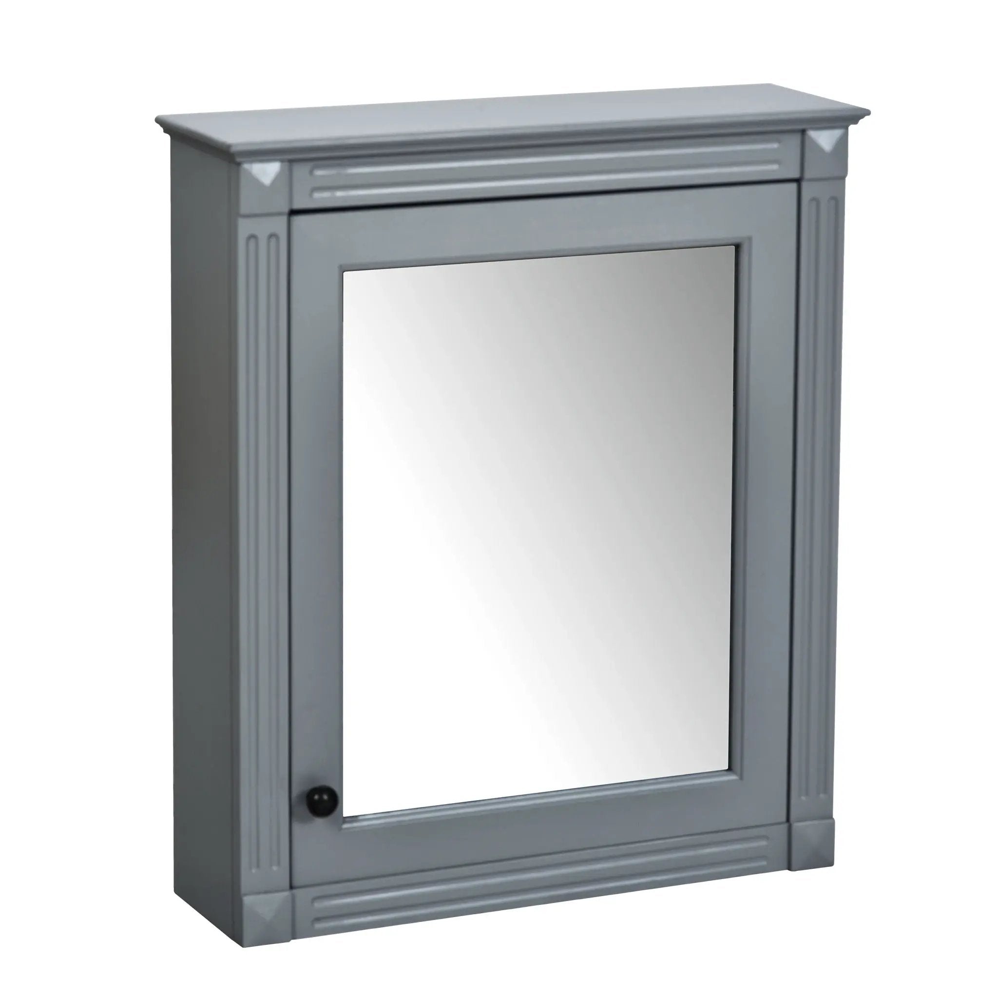 Wall Mounted Bathroom Storage Cabinet With Mirror, Medicine Cabinet With Height Adjustable Shelf by HouseOfZazla
