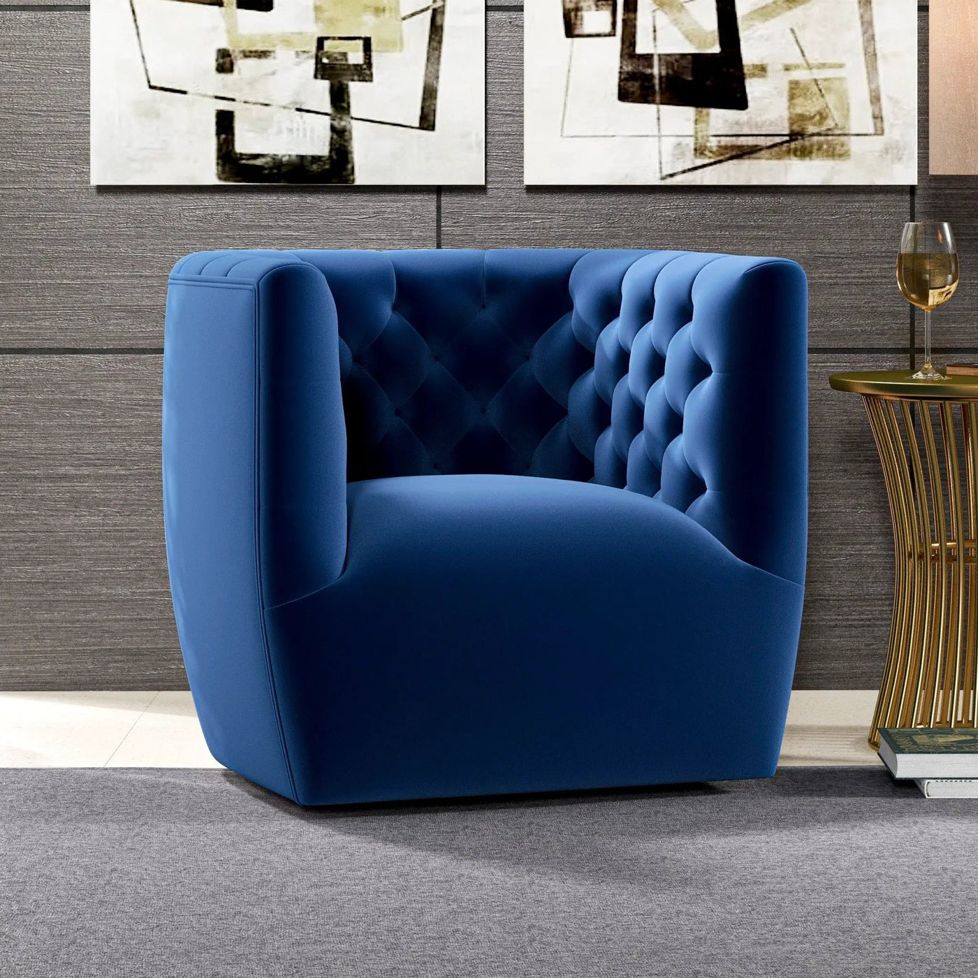 Delaney - Ergonomic Design Swivel Chair by HouseOfZazla