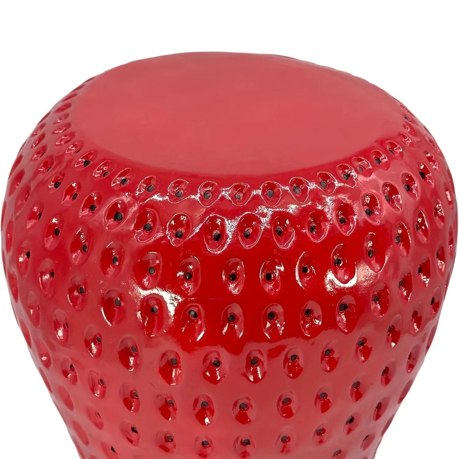 Strawberry Fruit Stool, 13.4" Oversized Resin Stool by HouseOfZazla