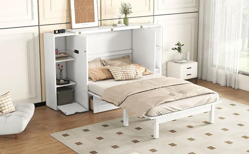 Murphy Bed With Shelves, Drawers And USB Ports by HouseOfZazla