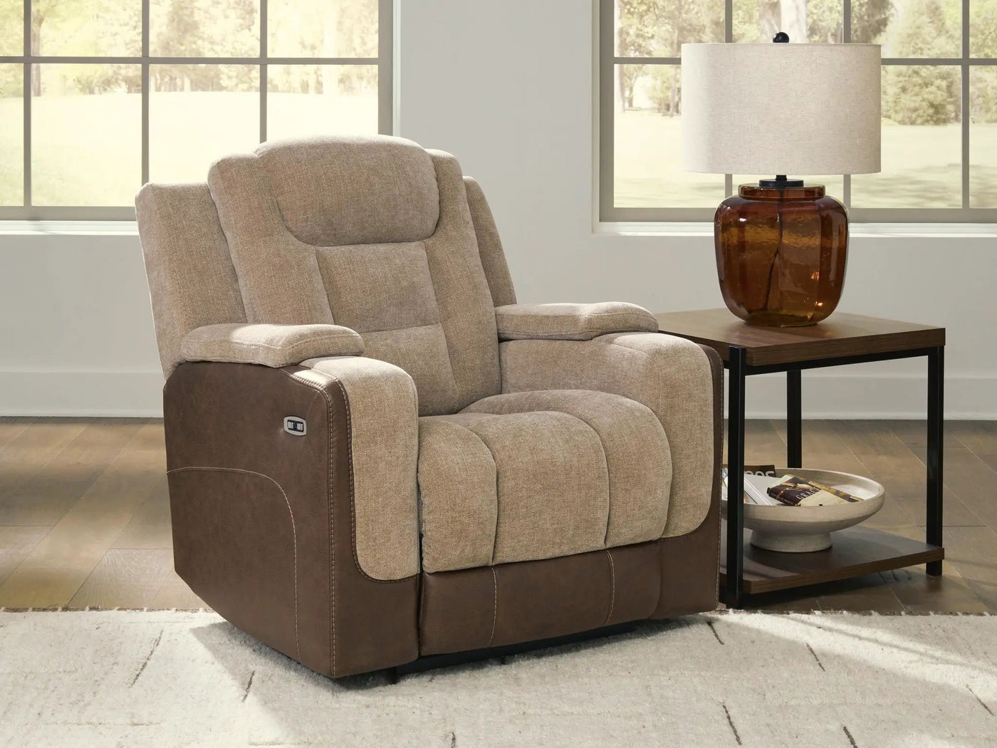 Mixed Motion - Power Recliner With Adjustable Headrest by Unique Piece Furniture