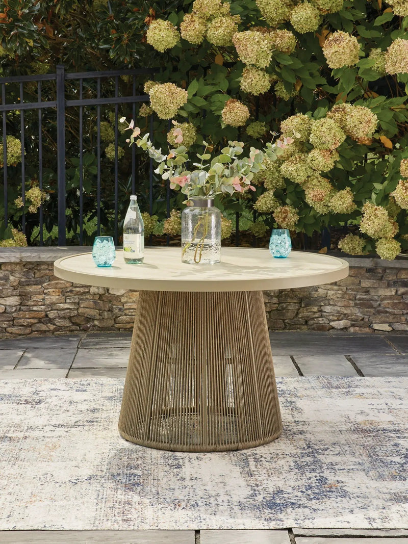 Orchard Beach - Outdoor Dining Table - Beige by Unique Piece Furniture