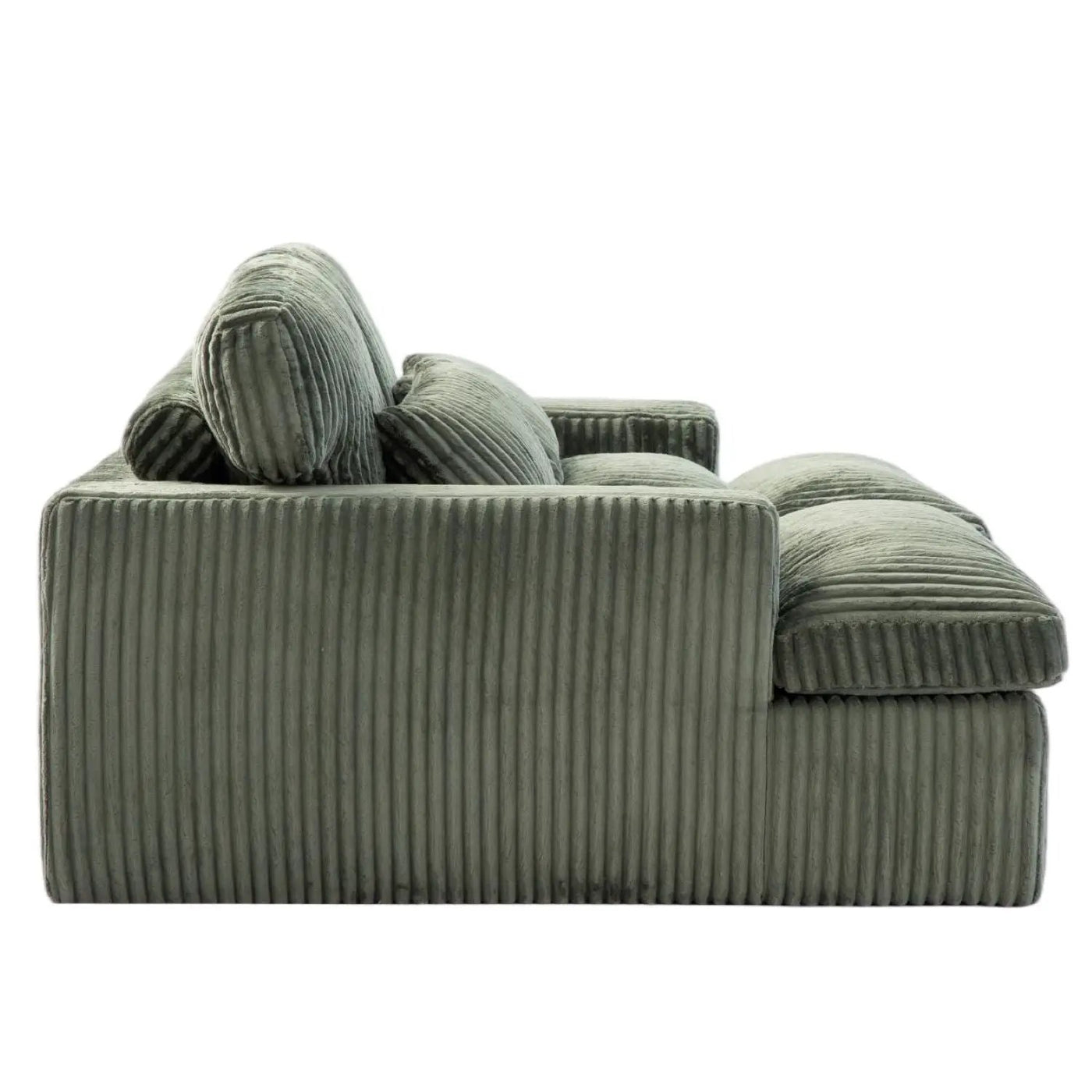 Double Chaise Lounge Chair, Oversized Upholstered Sleeper Cloud Couch by HouseOfZazla