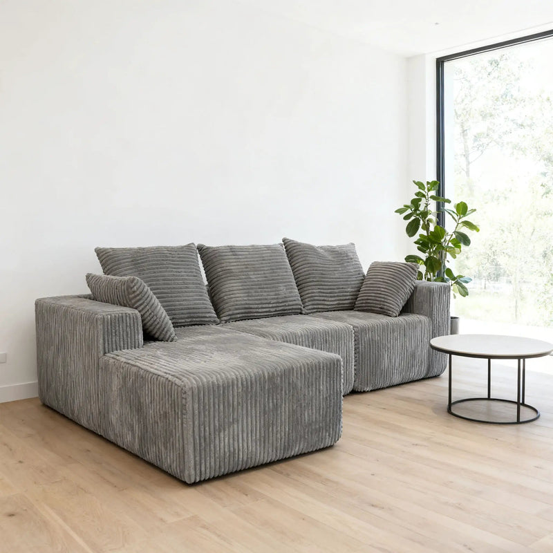 Corner Combination Sofa Sectional Couch With Soft Fabric by HouseOfZazla