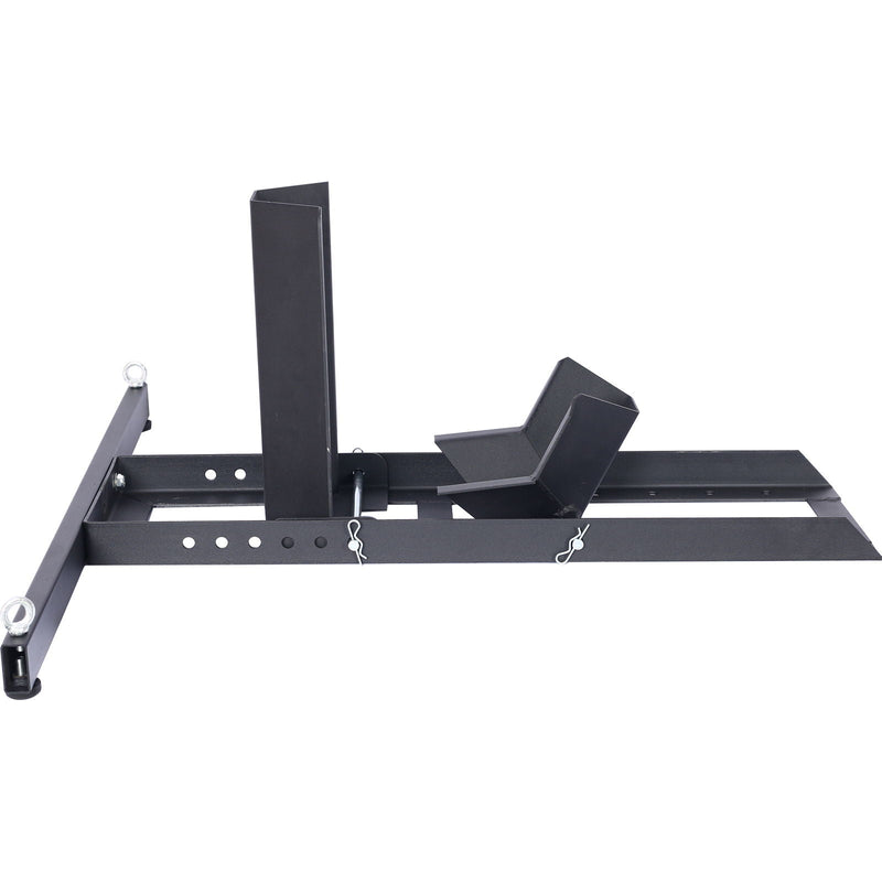 Heavy Duty Adjustable Motorcycle Stand / Wheel Chock 1800 Lb Capacity - Black by HouseOfZazla