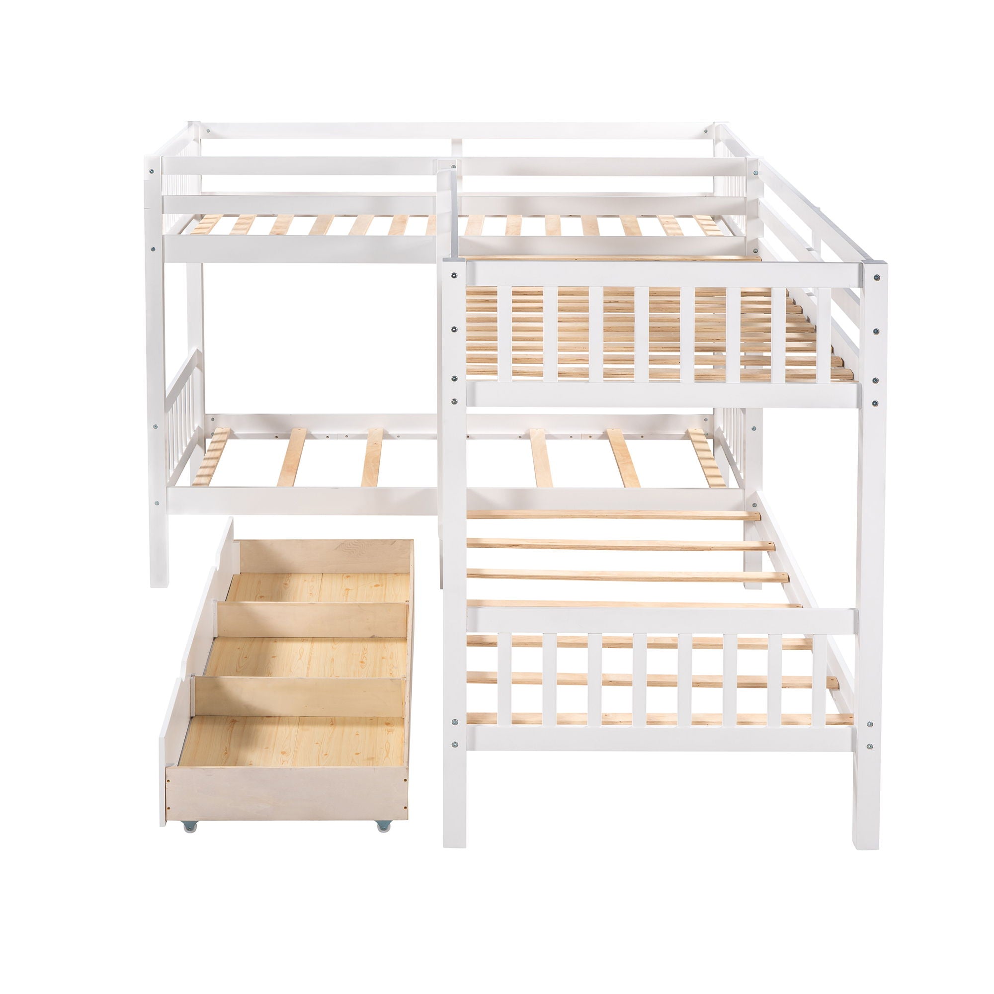 L Shaped Bunk Bed With Drawers by HouseOfZazla