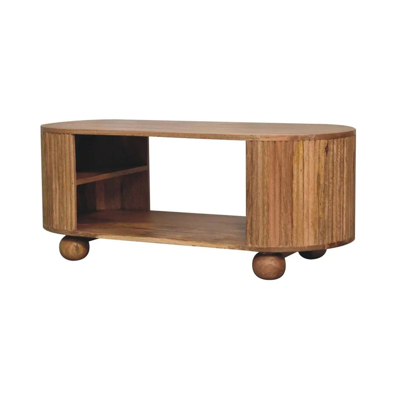 Soba - Ball Open Coffee Table - Oak by HouseOfZazla