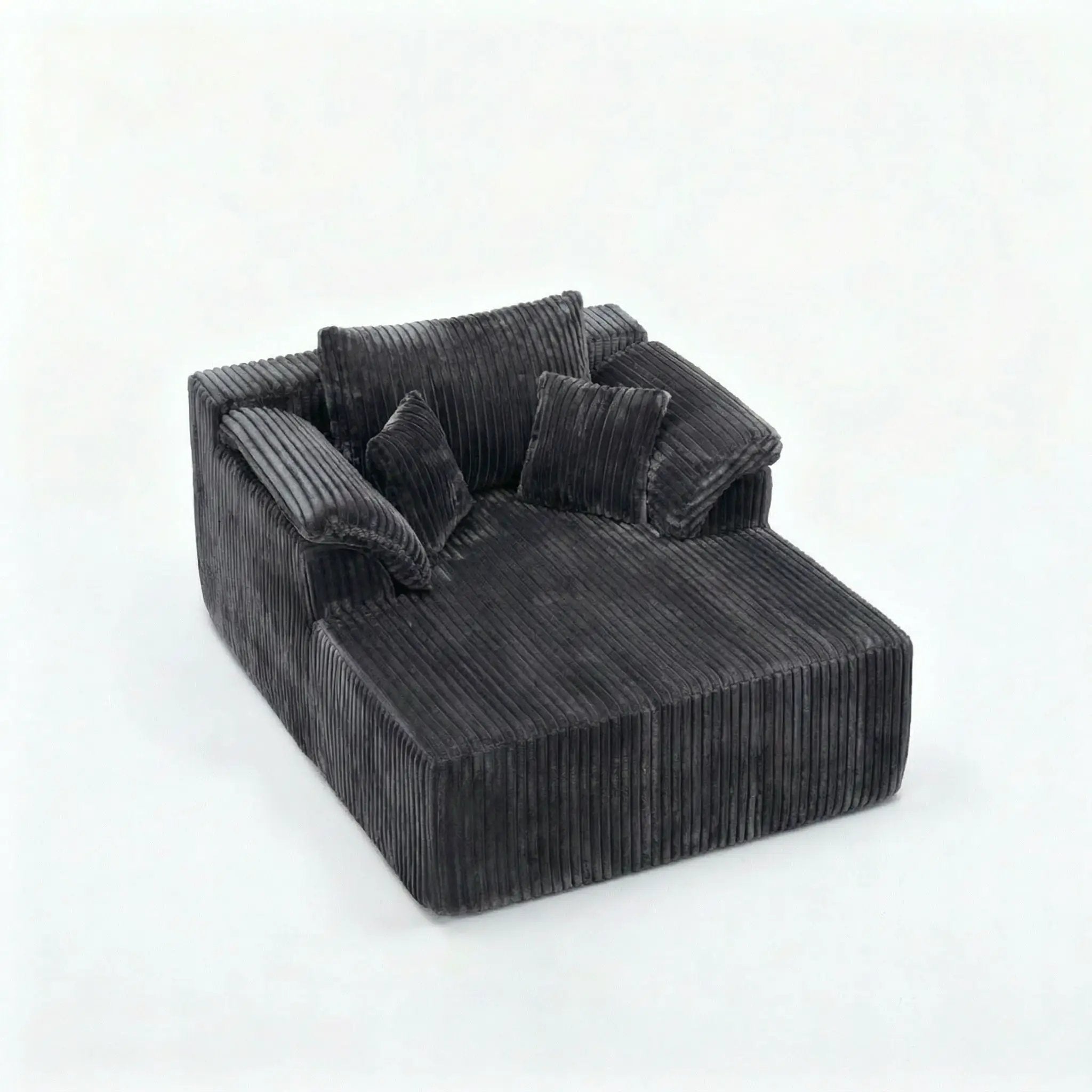 Chaise Lounge Chair, Deep Seat Sleeper Couch For Living Room by HouseOfZazla