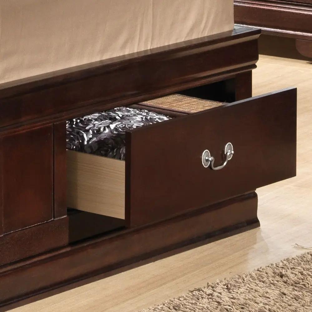 Louis Phillipe - Bookcase Storage Bed by Unique Piece Furniture