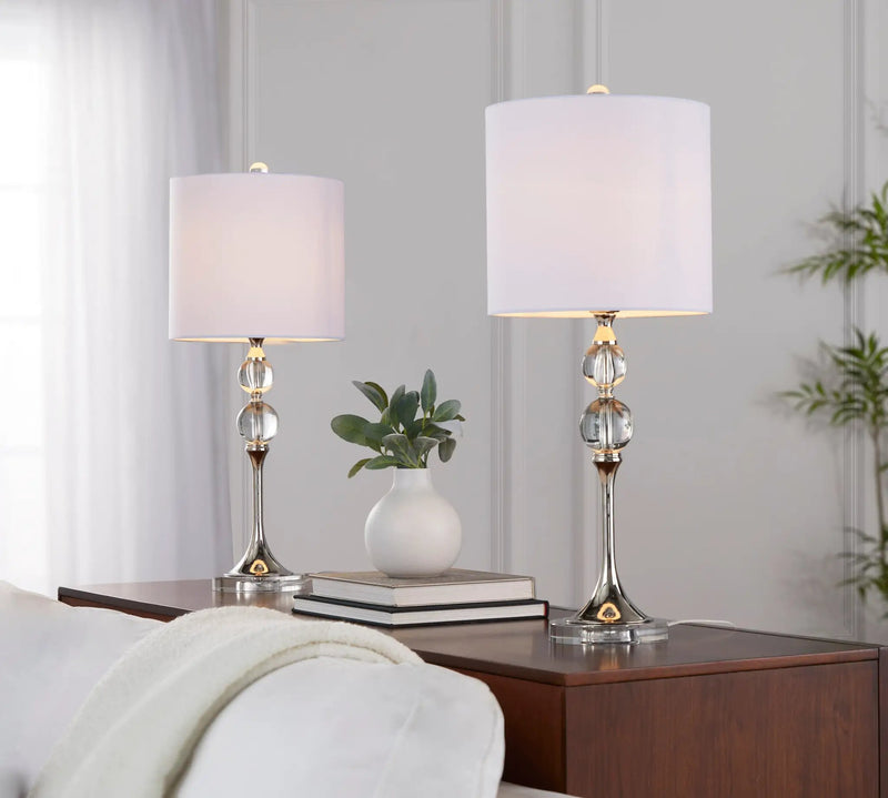 26" Contemporary Crystal Table Lamp by HouseOfZazla