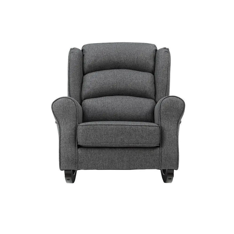 Fabien - Rocking Chair - Gray Fabric by Unique Piece Furniture