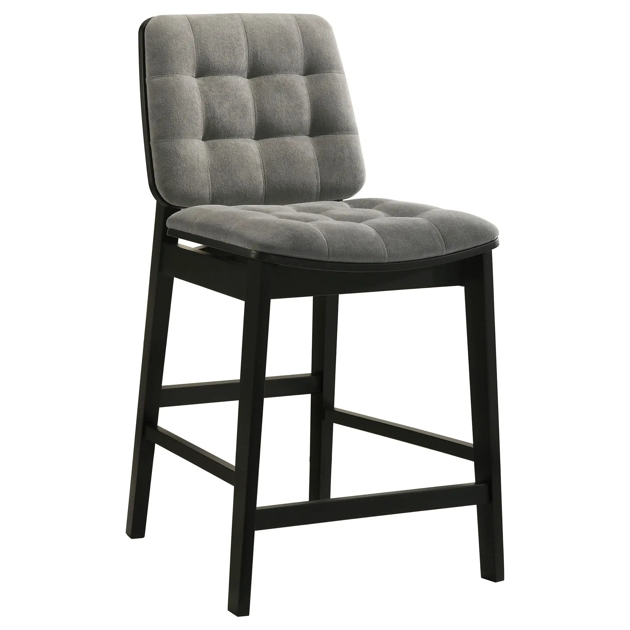 Hamlyn 5-piece Round Wood Counter Height Dining Set Grey and Black by Unique Piece Furniture