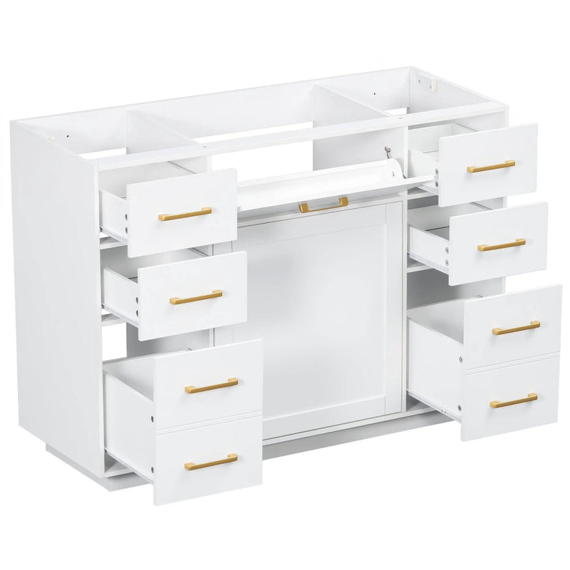 48" Bathroom Vanity without Sink, Cabinet Base Only by HouseOfZazla