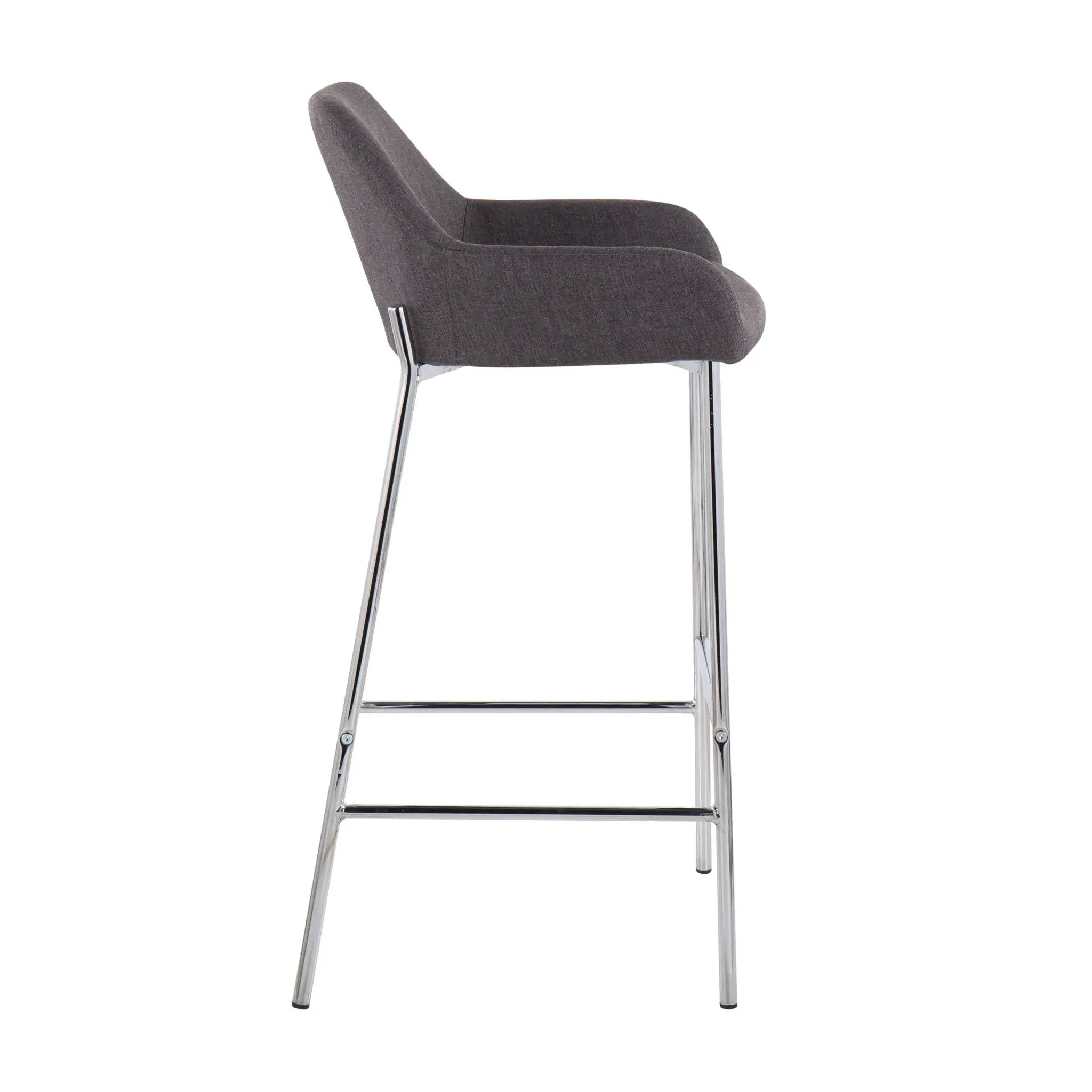 Daniella - Contemporary Fixed Height Bar Stool (Set of 2) by HouseOfZazla