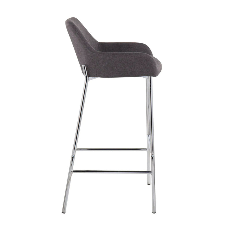 Daniella - Contemporary Fixed Height Bar Stool (Set of 2) by HouseOfZazla