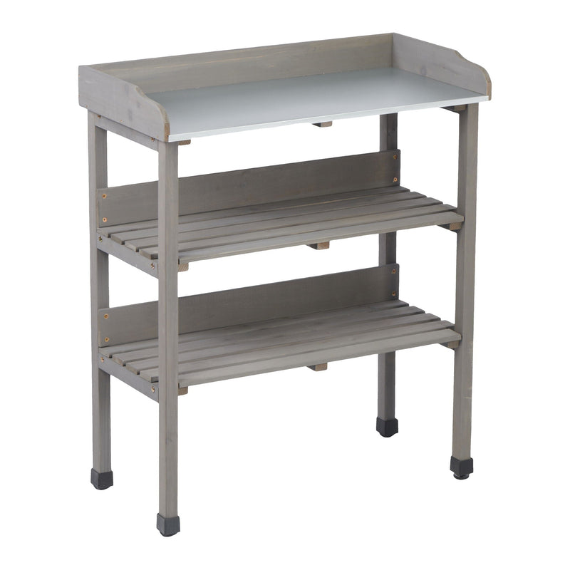Outdoor Potting Table, 3 Tier Workbench by HouseOfZazla