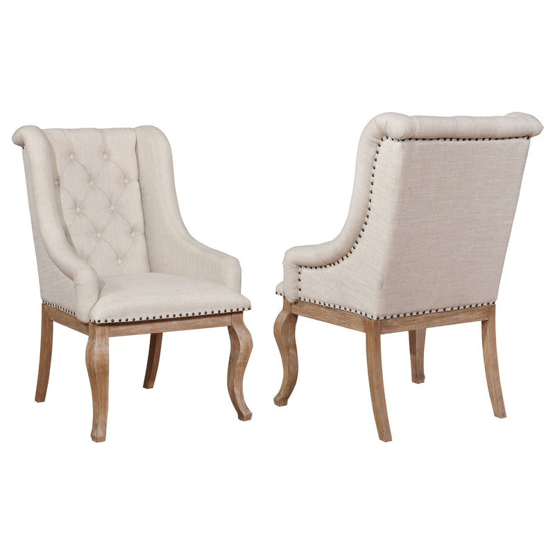 Fremont - Upholstered Dining With Button Tufted (Set of 2) - Brown by HouseOfZazla