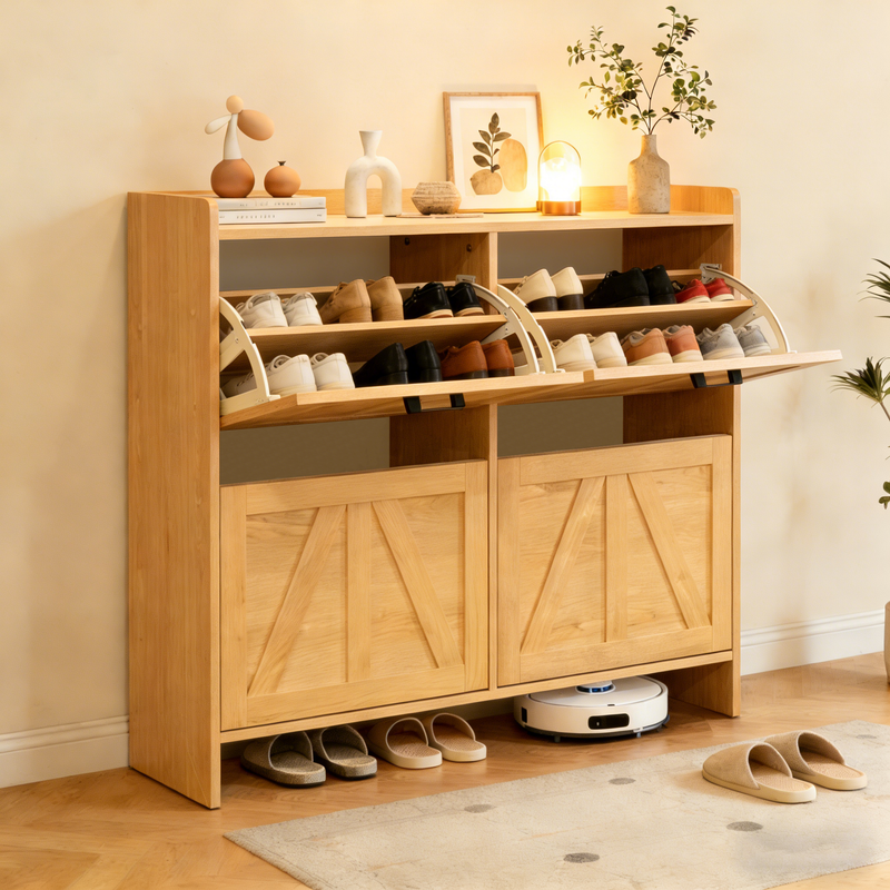 Farmhouse Style Shoe Cabinet by HouseOfZazla