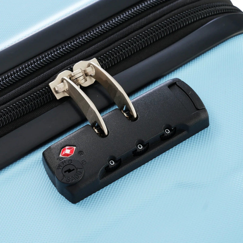 2 Piece Luggage Set With Bags Expanable Spinner Wheels ABS Lightweight Suitcase With Tsa Lock 20" / 28" by HouseOfZazla