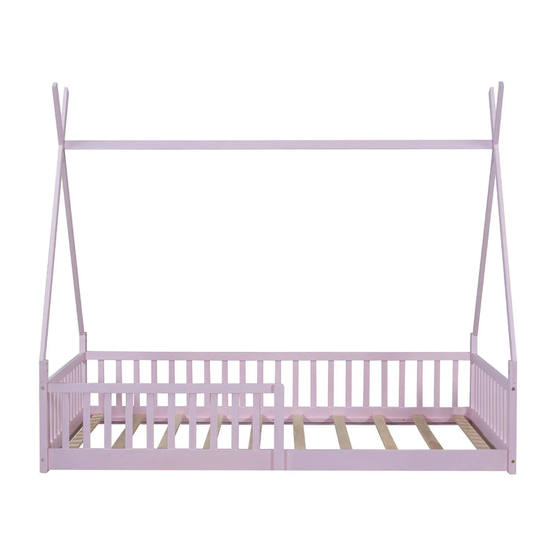 House Shaped Design Bed With Fence