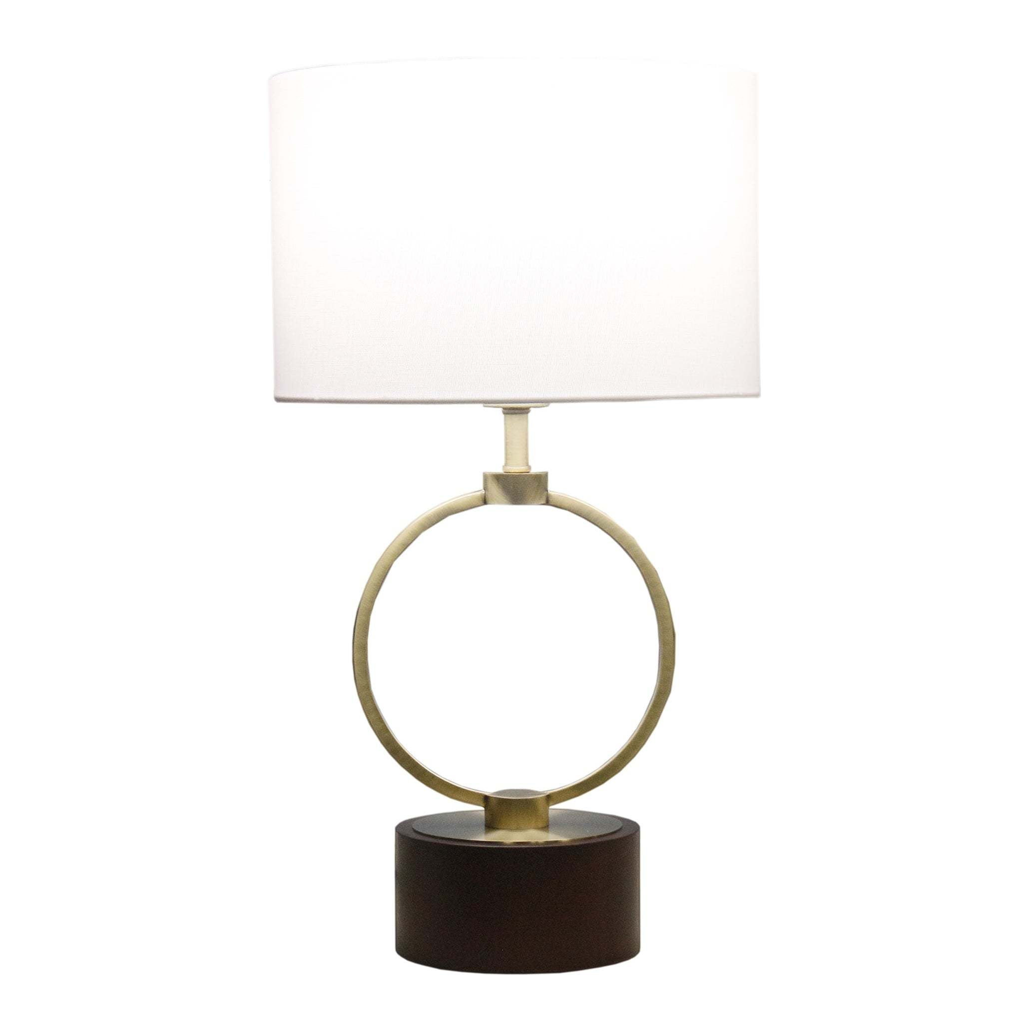 Nordic Home Creative Bedroom Table Lamp with Grid Metal Circular Design by HouseOfZazla
