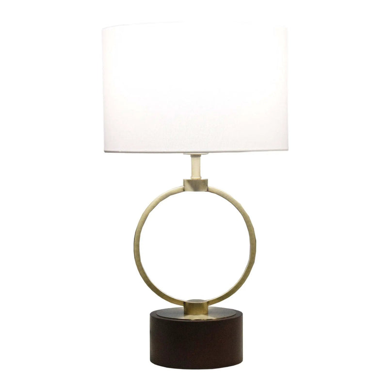 Nordic Home Creative Bedroom Table Lamp with Grid Metal Circular Design by HouseOfZazla