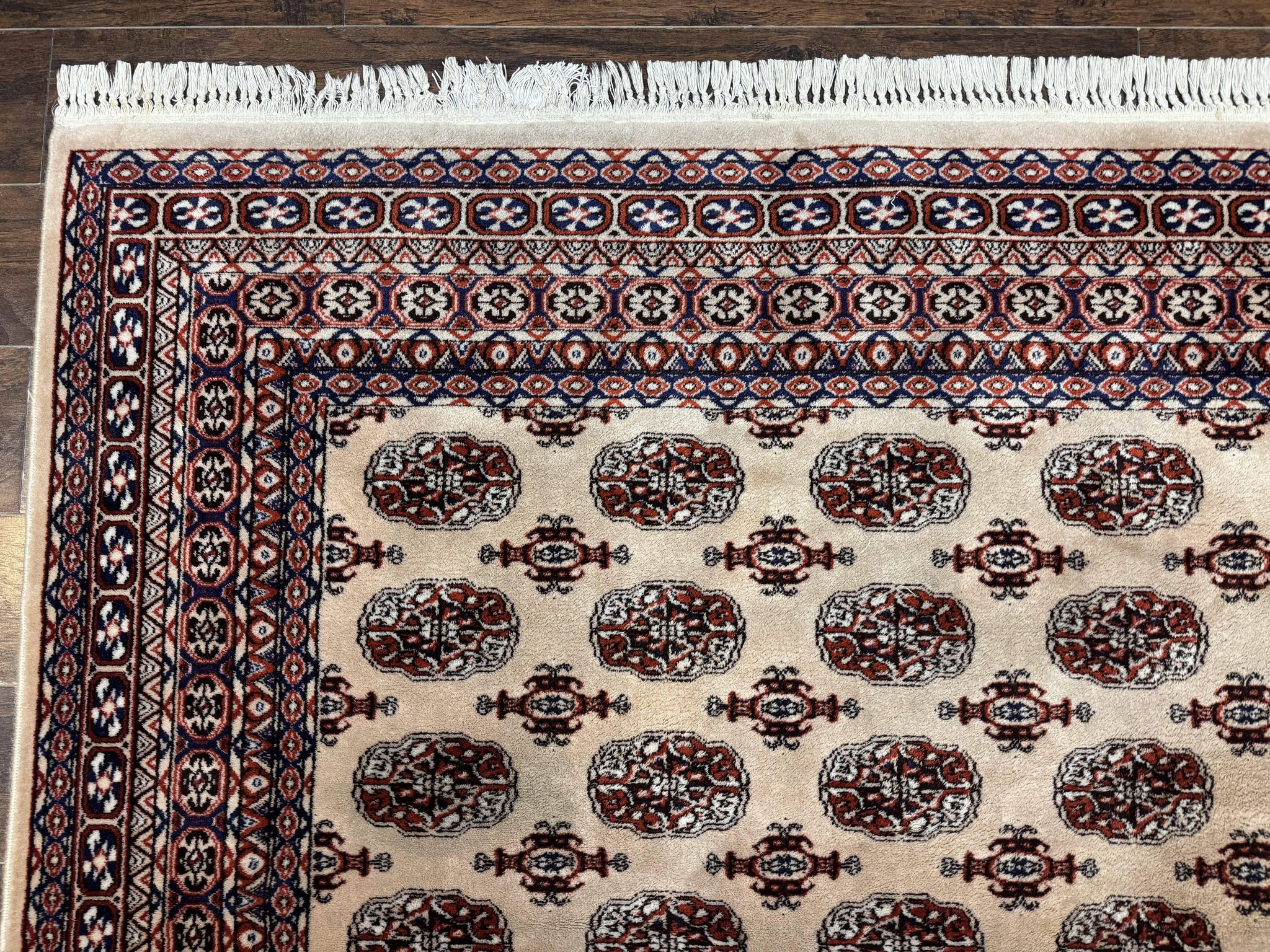 Karastan Rug 8.2 x 11.6 Beige Bokhara, Wool Pile, Vintage Discontinued Karastan Area Rug, Belgium Power Loomed Rug by Jewel Rugs