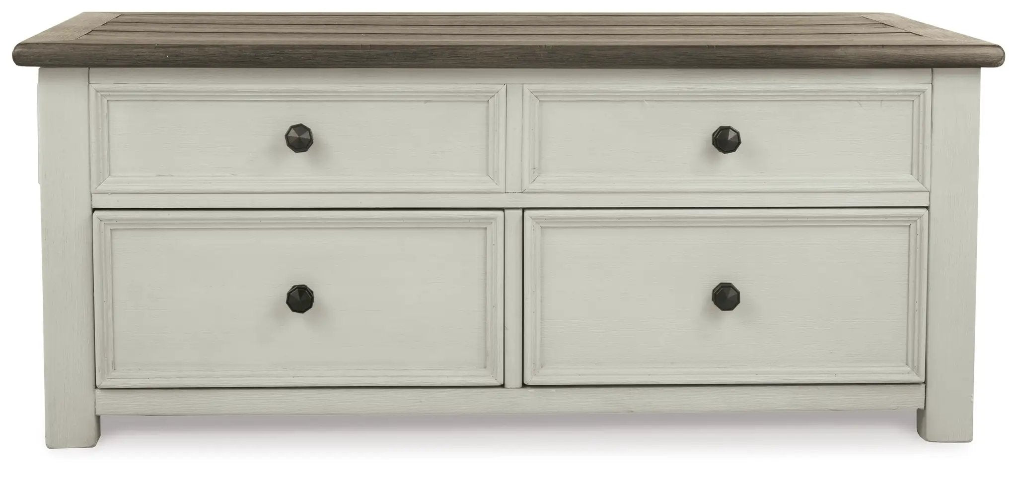 Bolanburg - Lift Top Cocktail Table - White / Brown / Beige by Unique Piece Furniture