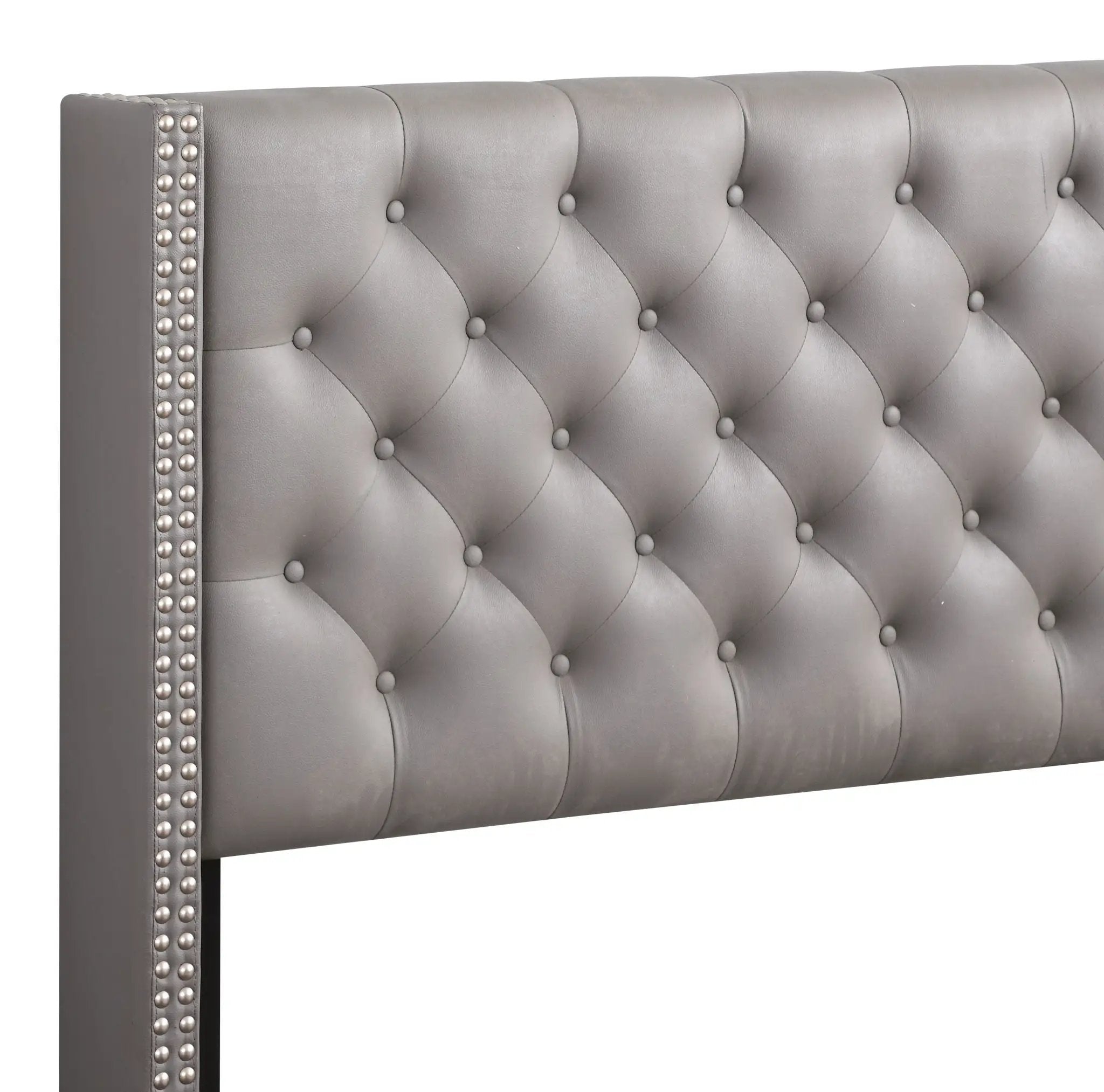 Nailhead Bed Transitional Vibrant by Unique Piece Furniture
