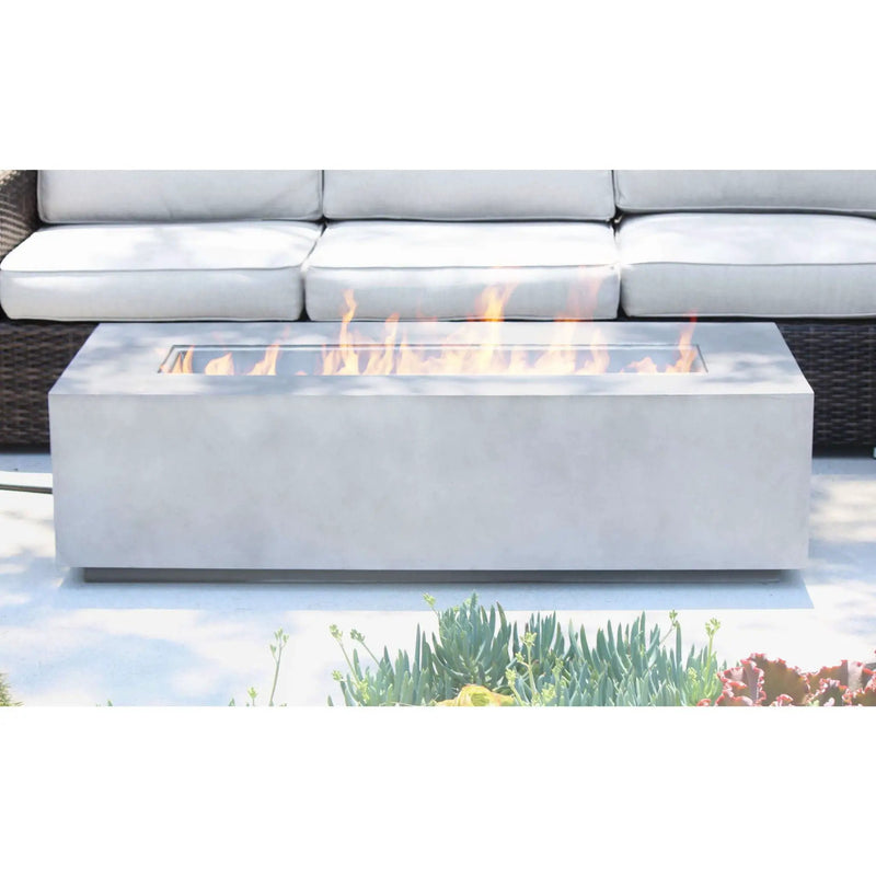 Modern Concrete Design Propane Outdoor Fire Pit Table by HouseOfZazla