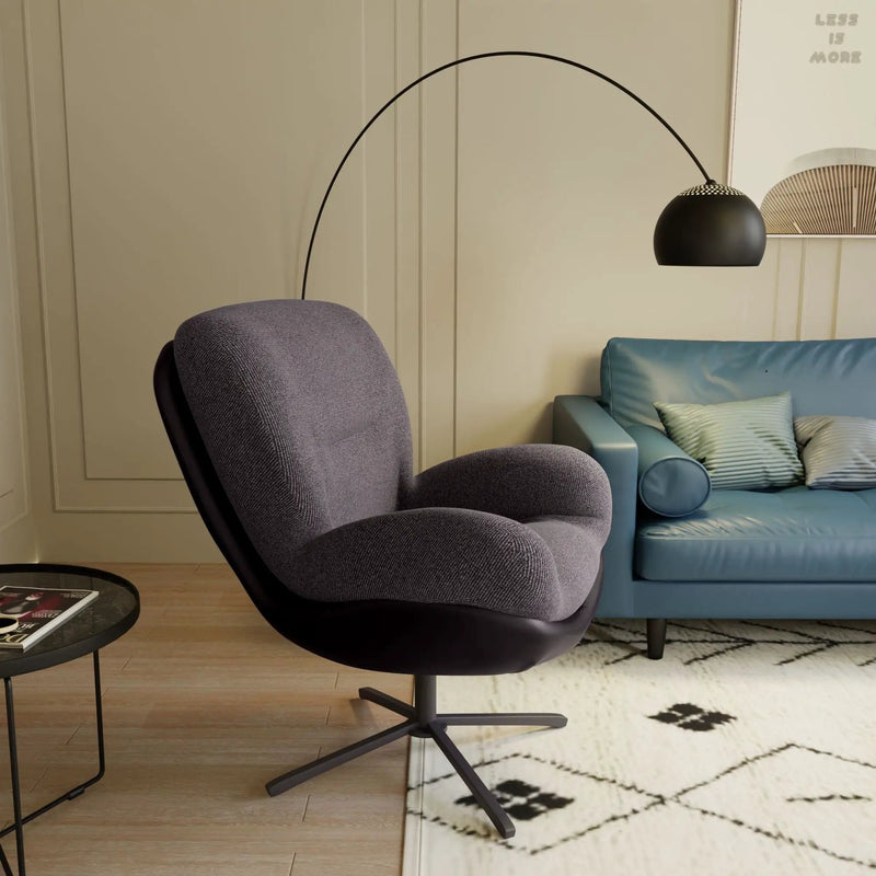 360° Swivel Office Chair, No Wheels by HouseOfZazla