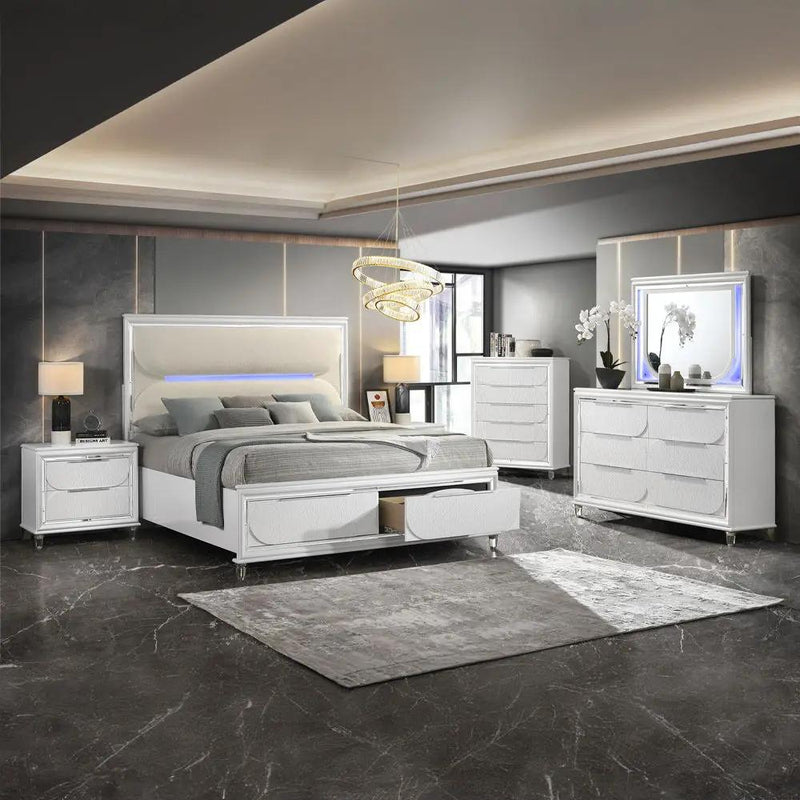 Tarian - Dresser - Pearl White by Unique Piece Furniture