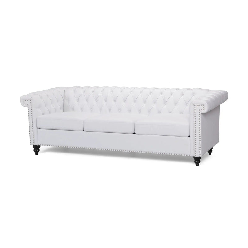 Chesterfield Style 3 Seater Sofa With Deep Button Tufting by HouseOfZazla