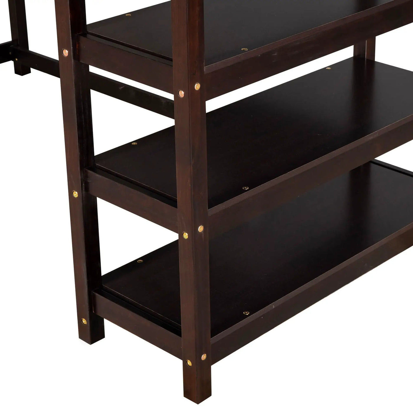 Loft Bed With Storage Shelves And Under Bed Desk by HouseOfZazla