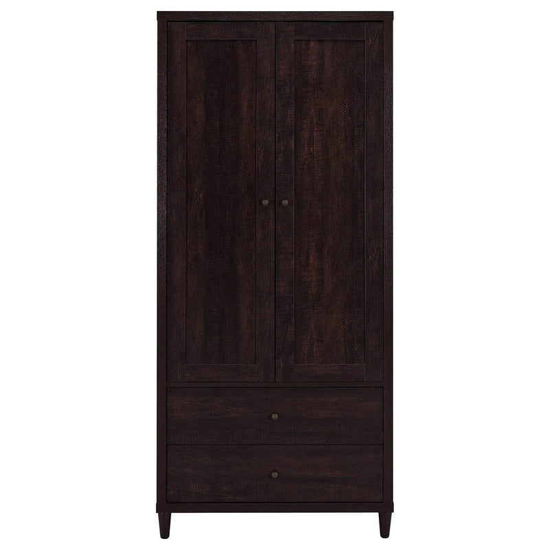 Nestor - 2 Drawer Tall Accent Cabinet With 2 Doors - Rustic by HouseOfZazla