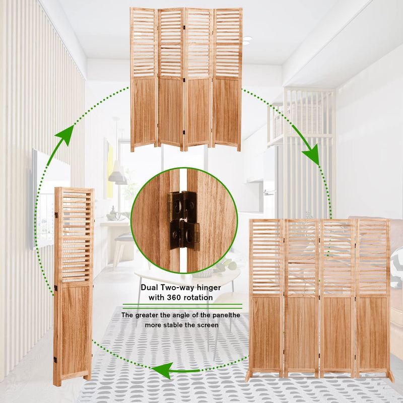 Expertly Designed Panel Folding Room Divider by HouseOfZazla