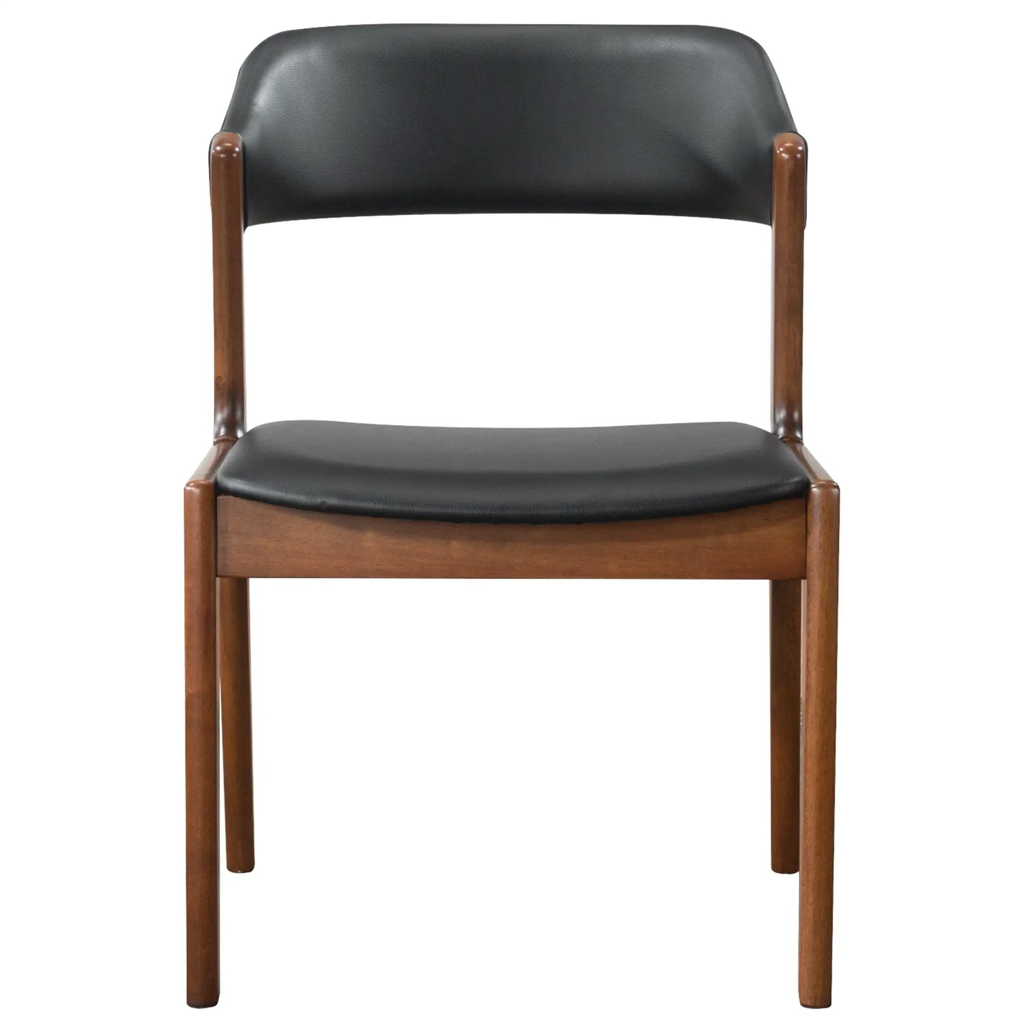 Enzo - Dining Chair (Set of 2) - Black / Brown by HouseOfZazla