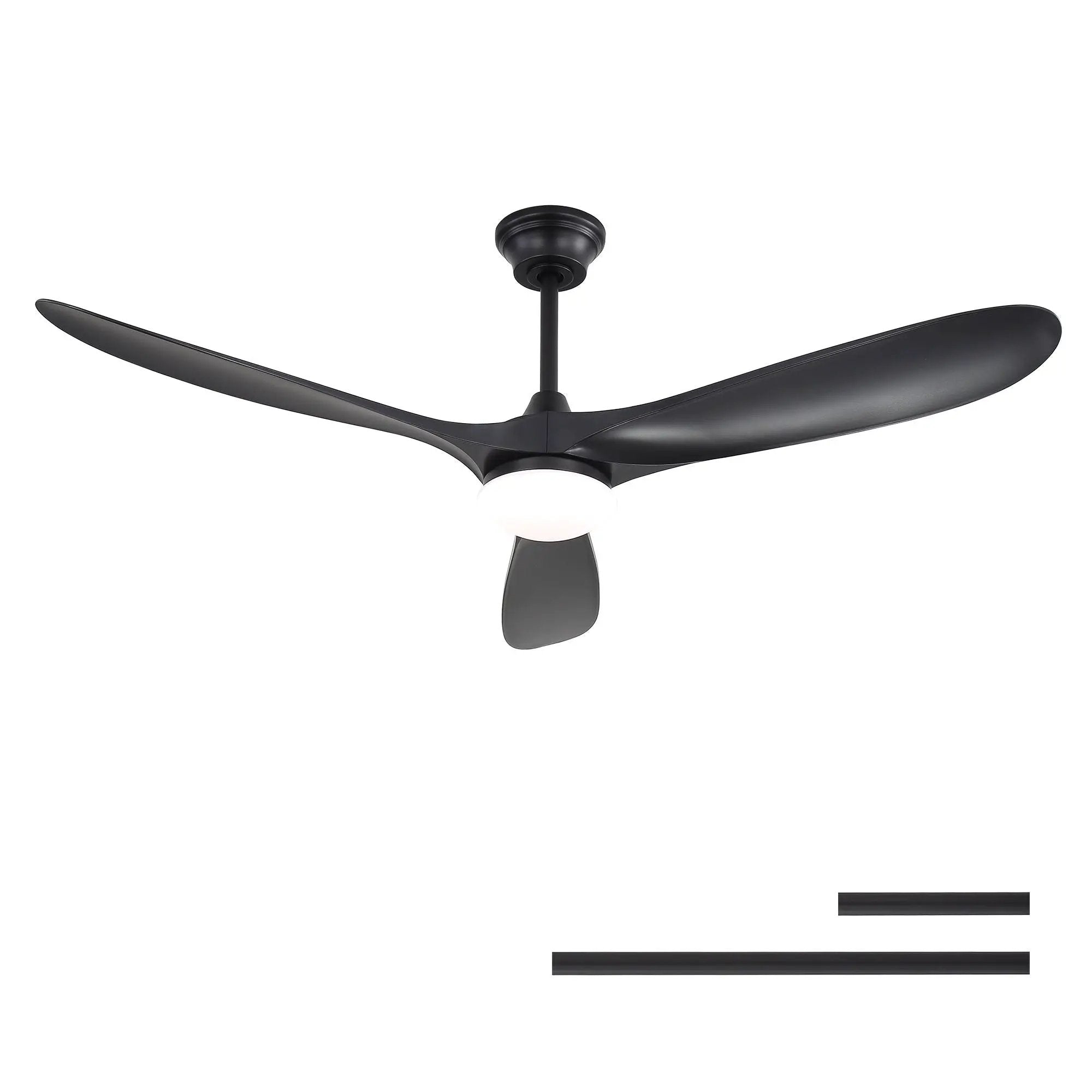 Smart Ceiling Fan With Lights, 3 Blades, Reversible Quiet DC Motor For Indoor by Unique Piece Furniture