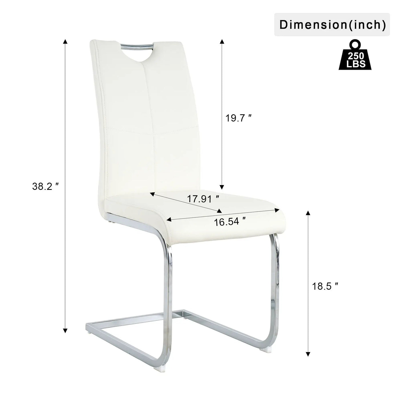 Modern Dining Chairs With Padded Seat And Metal Legs by Unique Piece Furniture