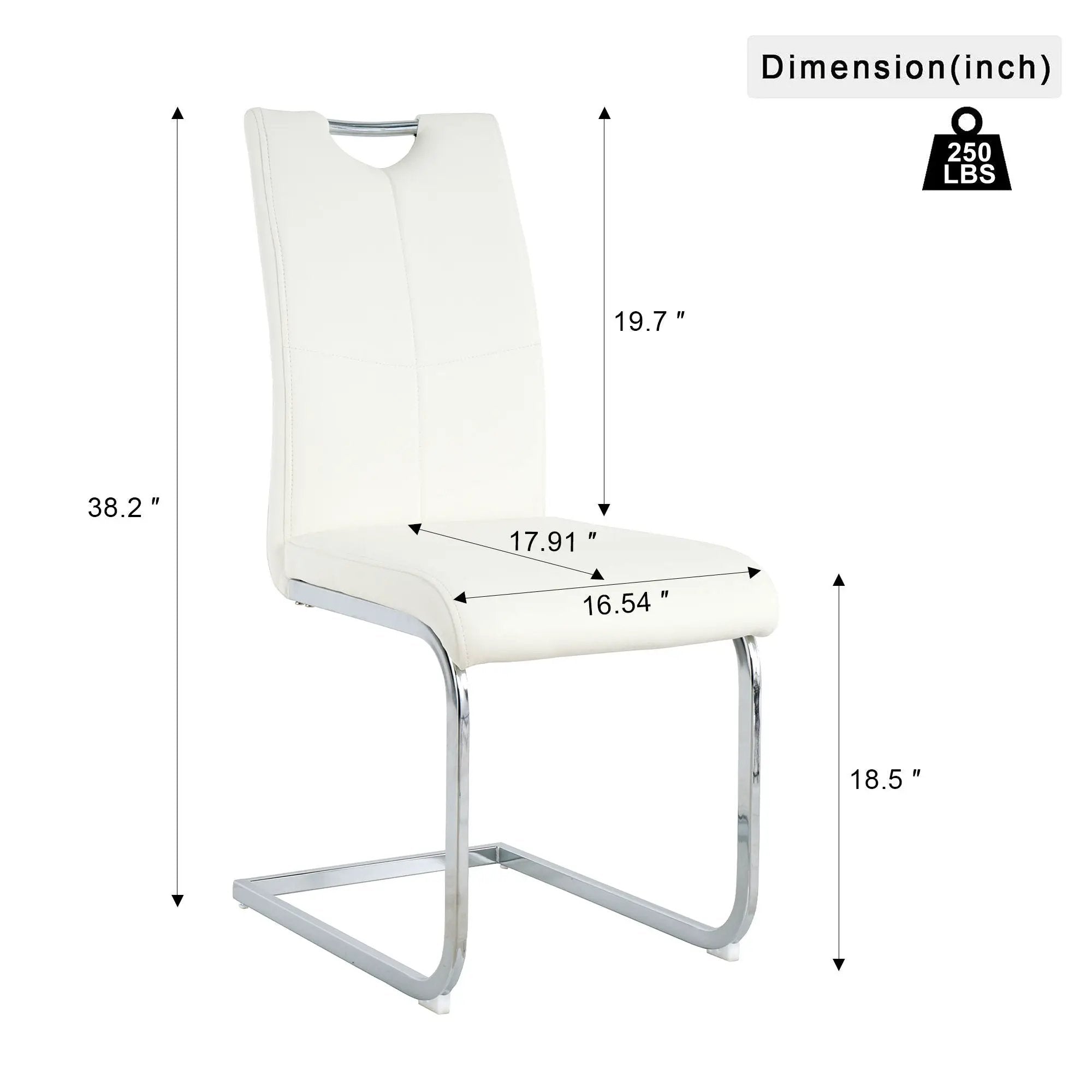 Modern Dining Chairs With Padded Seat And Metal Legs by Unique Piece Furniture