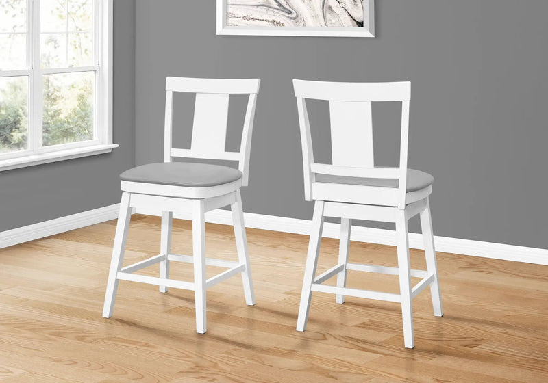 Swivel Bar Stool Counter Height, Transitional (Set of 2) by HouseOfZazla