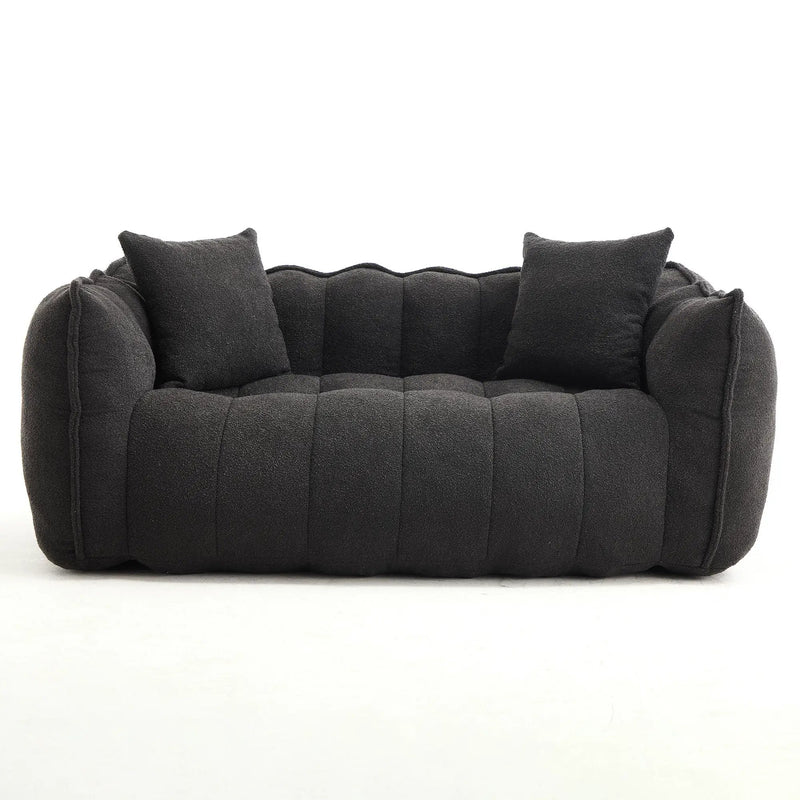 Cozy Beanbag Chair With High Resilience Foam Core For 2 by HouseOfZazla